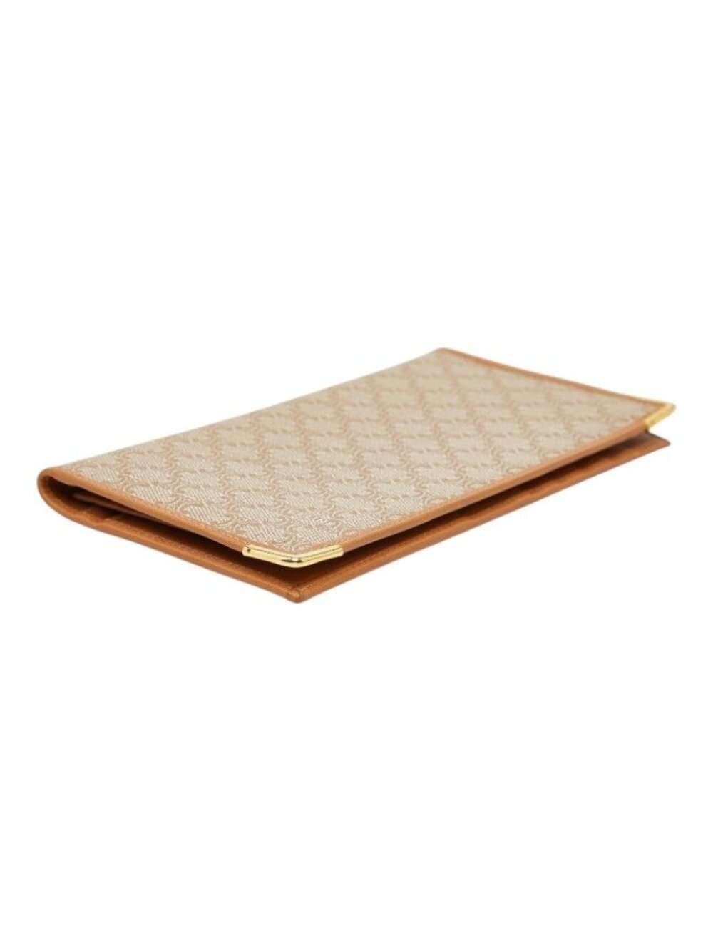 Celine Macadam Wallet Billfold Beige Brown Leather - Picture 4 of 10